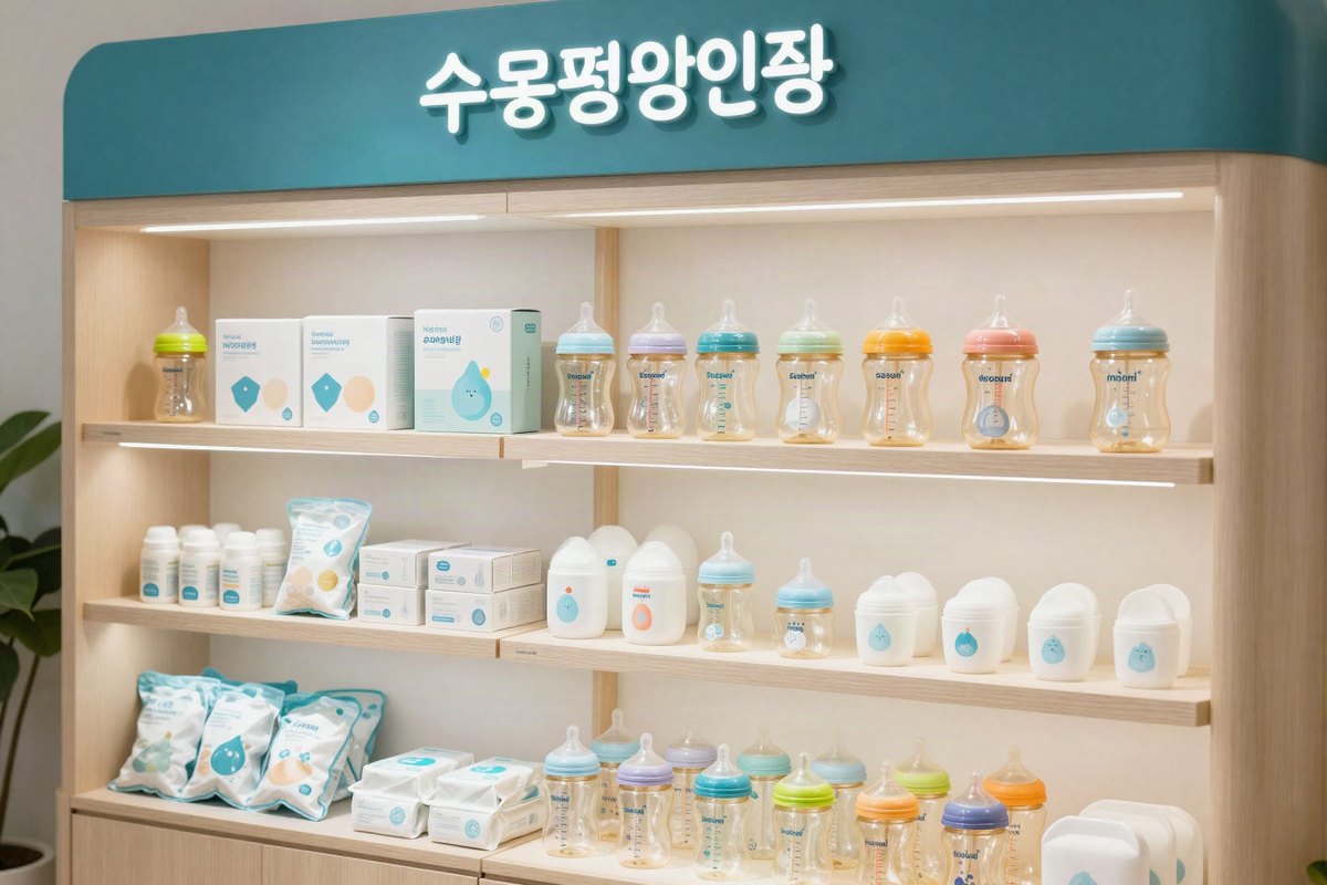 수유용품 진열